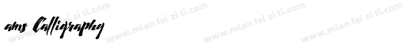ams Calligraphy字体转换